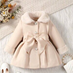 Toddler Girl Plush Trim Casual Jacket YEAR-END SALE! LIMITED QUANTITIES!